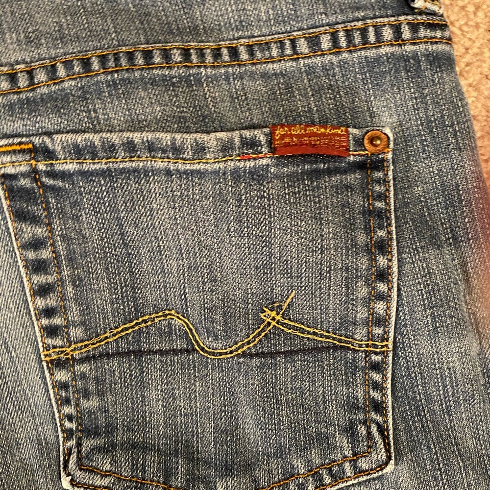 7 For All Mankind Jeans Whiskered Detail